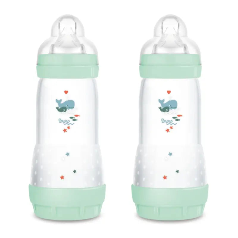 Mam Baby Easy Start Anti-Kolik-Flasche Hellblau, 2X320Ml