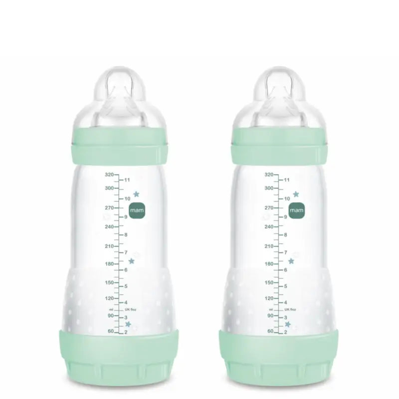Mam Baby Easy Start Anti-Kolik-Flasche Hellblau, 2X320Ml