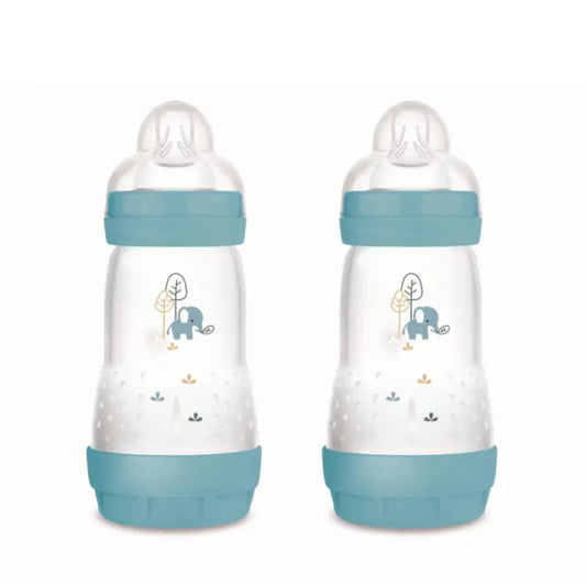 Mam Baby Easy Start Anti-Kolik-Flasche Blau Matt, 2X260Ml