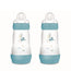 Mam Baby Easy Start Anti-Kolik-Flasche Blau Matt, 2X260Ml