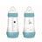 Mam Baby Easy Start Anti-Kolik-Flasche Blau Matt, 2X260Ml