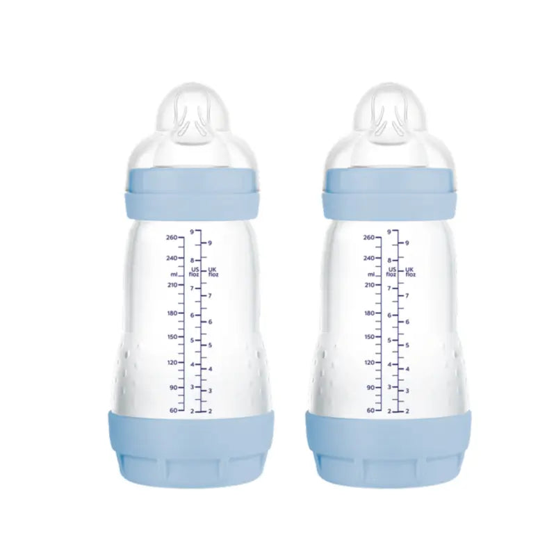 Mam Baby Easy Start Anti-Kolik-Flasche Blau Matt, 2X260Ml