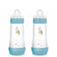 Mam Baby Easy Start Anti-Colic Flasche Blau Matt, 2X320Ml