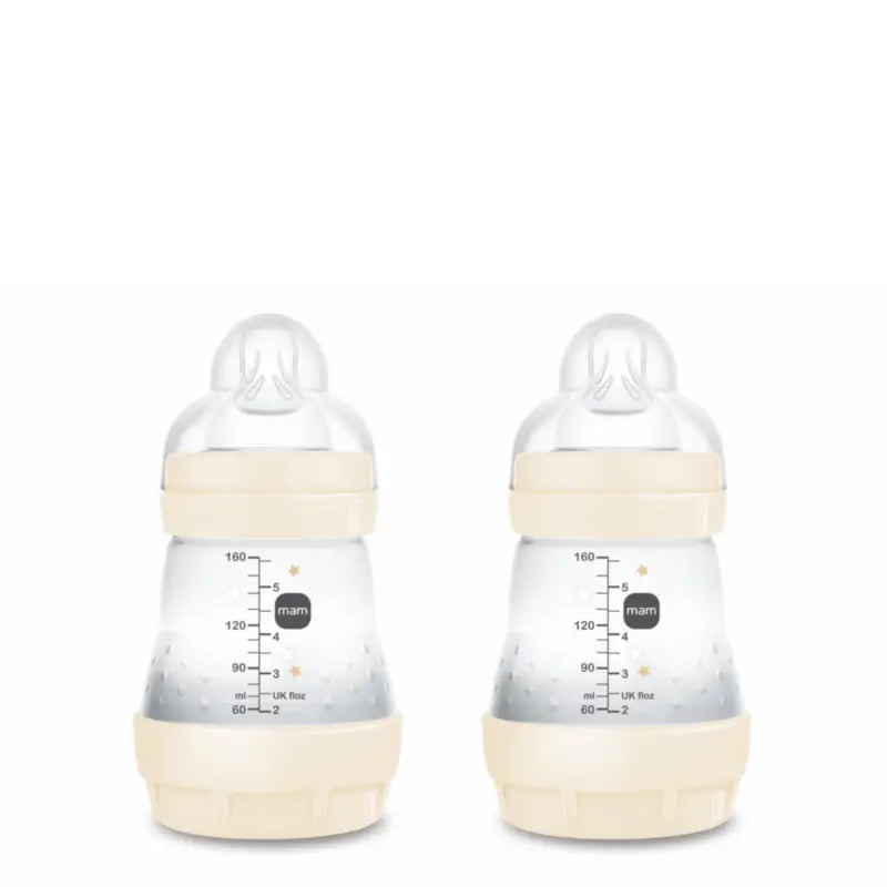 Mam Baby Easy Start Neutral Anti-Colic Flasche glänzend, 2X160Ml