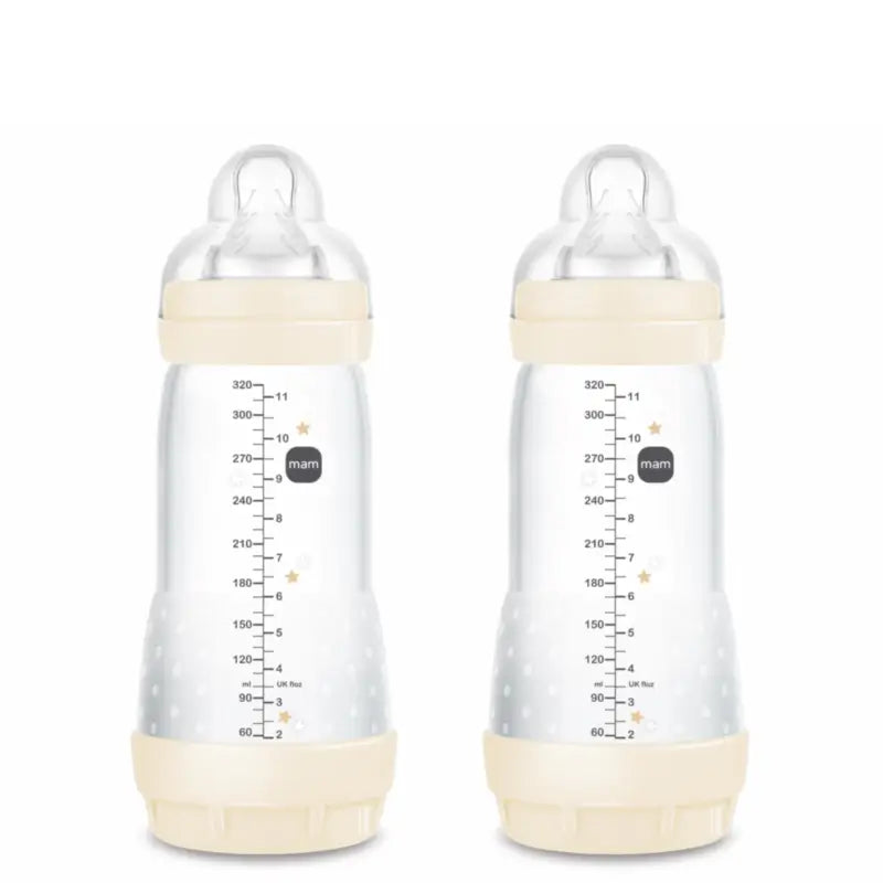 Mam Baby Easy Start Neutral Anti-Colic Flasche glänzend, 2X320Ml
