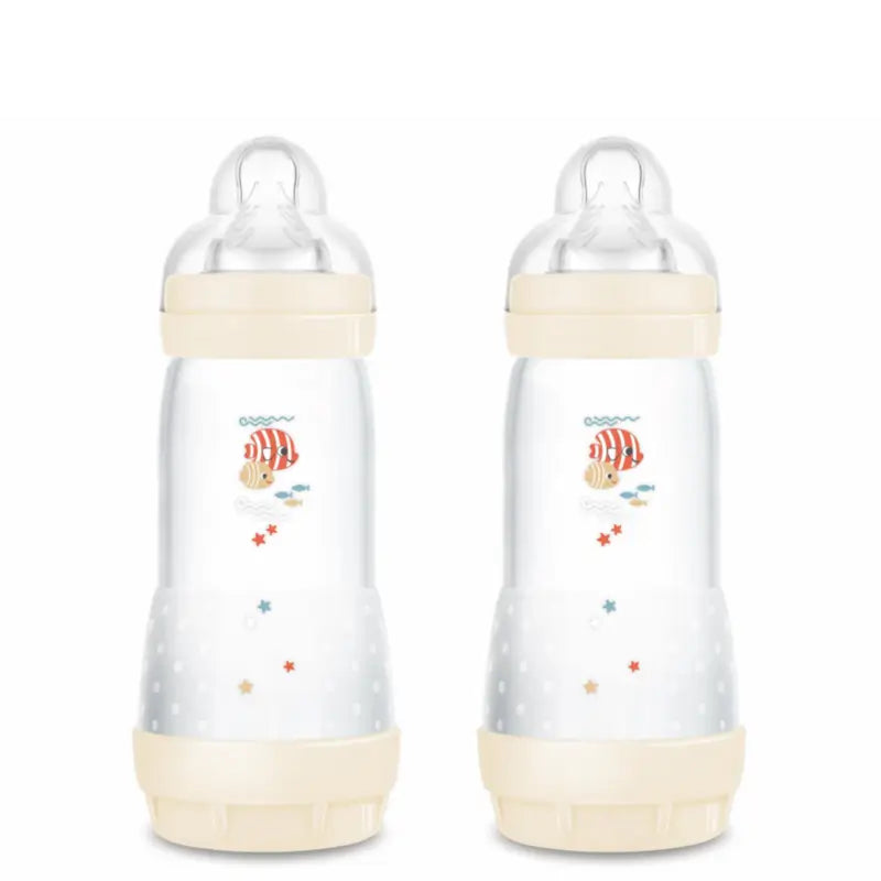 Mam Baby Easy Start Neutral Anti-Colic Flasche glänzend, 2X320Ml