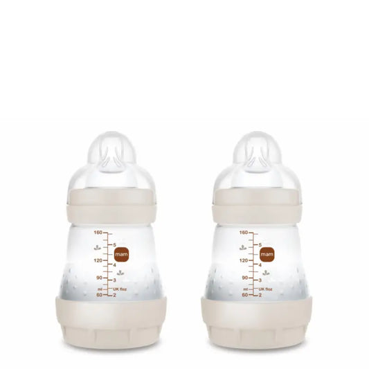 Mam Baby Easy Start Anti-Colic Babyflasche Neutral Matt, 2X160Ml
