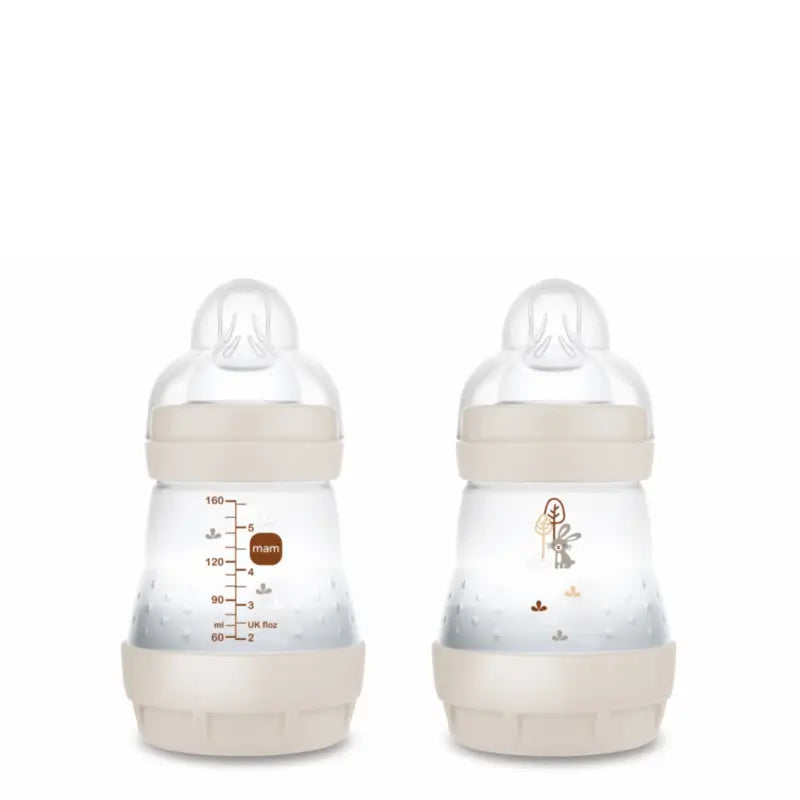 Mam Baby Easy Start Anti-Colic Babyflasche Neutral Matt, 2X160Ml