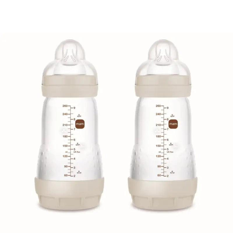 Mam Baby Easy Start Neutral Matt Anti-Colic Flasche, 2X260Ml