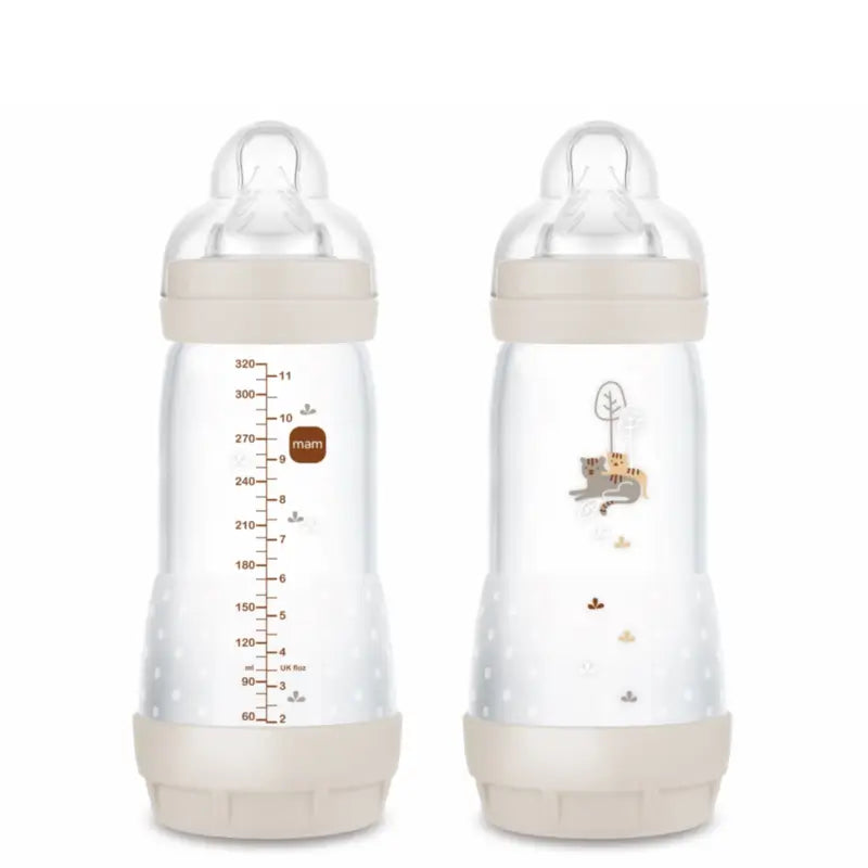 Mam Baby Easy Start Neutral Matt Anti-Colic Babyflasche, 2X320Ml