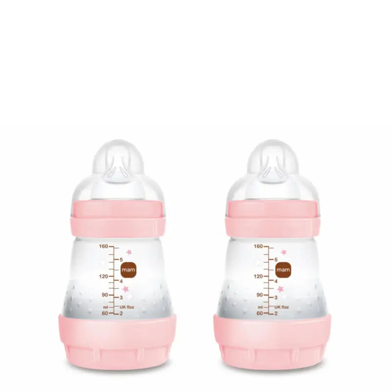 Mam Baby Easy Start Anti-Kolik-Flasche Hellrosa, 2X160Ml