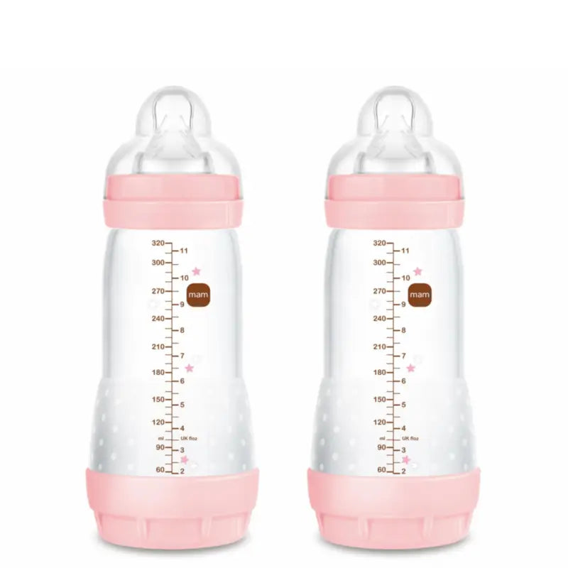 Mam Baby Easy Start Anti-Colic Flasche Hellrosa, 2X320Ml
