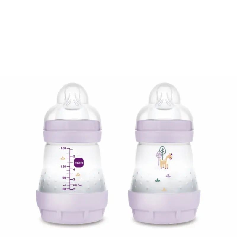 Mam Baby Easy Start Fütterung Flasche Anti-Colic Matt Rosa, 2X160Ml