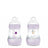 Mam Baby Easy Start Fütterung Flasche Anti-Colic Matt Rosa, 2X160Ml