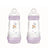 Mam Baby Easy Start Fütterung Flasche Anti-Colic Matt Rosa, 2X260Ml