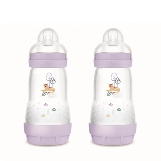 Mam Baby Easy Start Fütterung Flasche Anti-Colic Matt Rosa, 2X260Ml