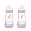 Mam Baby Easy Start Fütterung Flasche Anti-Colic Matt Rosa, 2X260Ml
