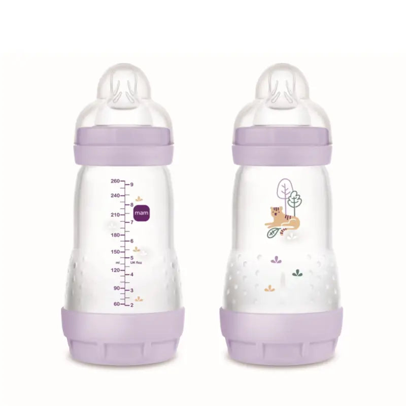 Mam Baby Easy Start Fütterung Flasche Anti-Colic Matt Rosa, 2X260Ml