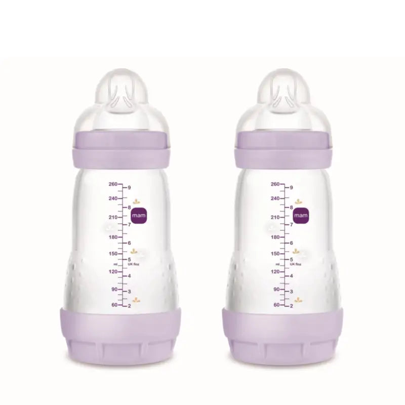 Mam Baby Easy Start Fütterung Flasche Anti-Colic Matt Rosa, 2X260Ml