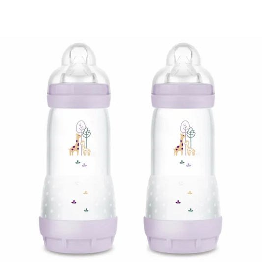 Mam Baby Easy Start Fütterung Flasche Anti-Colic Matt Rosa, 2X320Ml