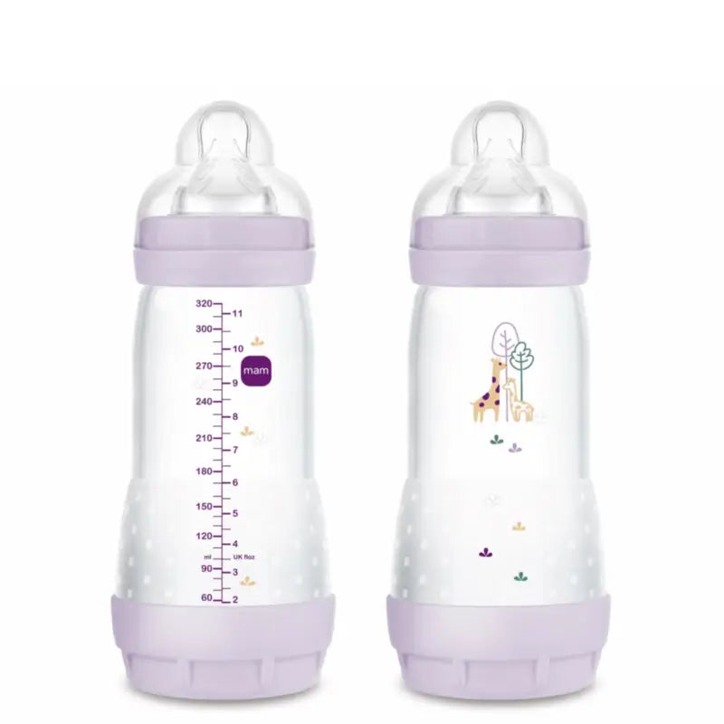 Mam Baby Easy Start Fütterung Flasche Anti-Colic Matt Rosa, 2X320Ml