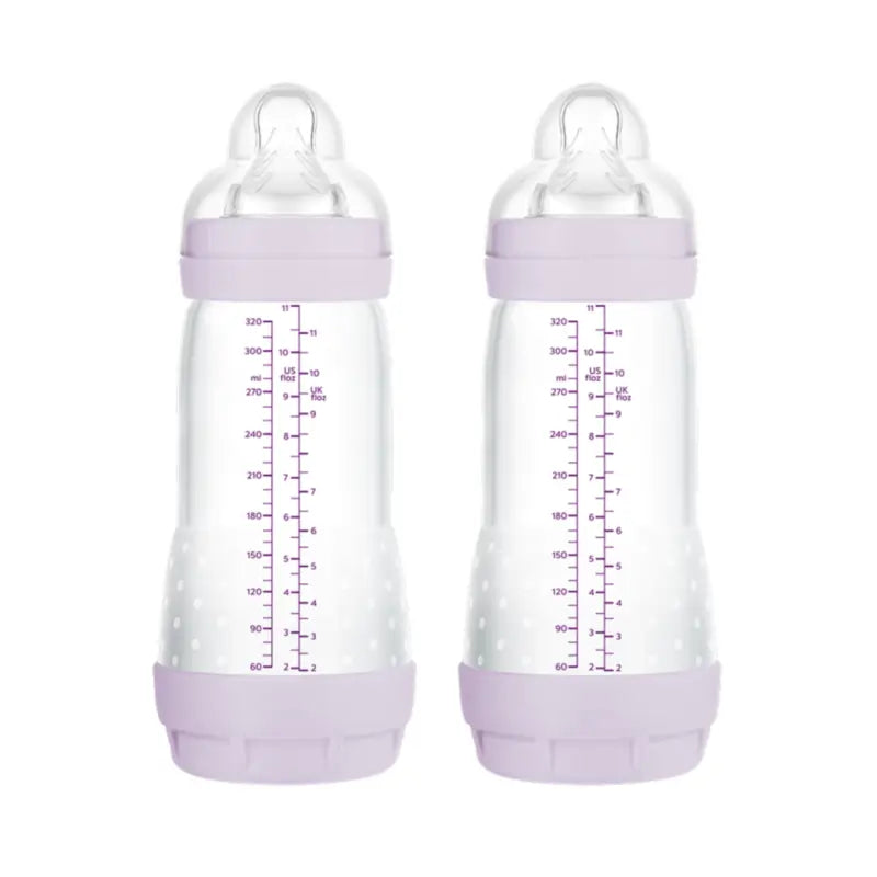 Mam Baby Easy Start Fütterung Flasche Anti-Colic Matt Rosa, 2X320Ml