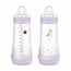 Mam Baby Easy Start Fütterung Flasche Anti-Colic Matt Rosa, 2X320Ml