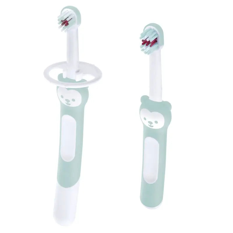 Mam Baby lernen zu bürsten Set blau