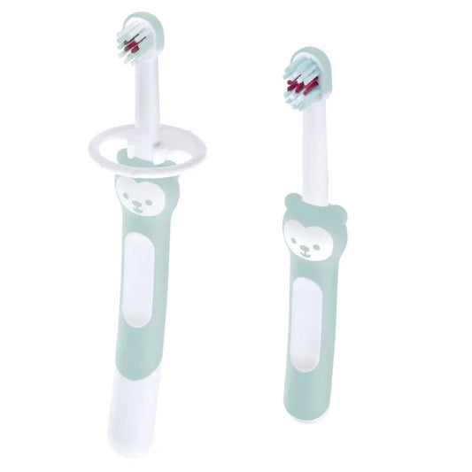 Mam Baby lernen zu bürsten Set blau