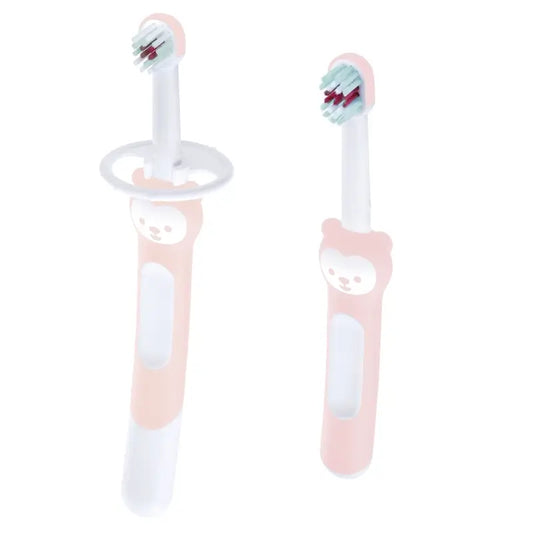 Mam Baby Pinsel lernen zu bürsten Set rosa