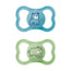 Mam Baby Schnuller Air Silikon Blau +16M, 2 Stück