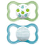 Mam Baby Schnuller Air Silikon Blau +16M, 2 Stück