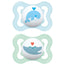 Mam Baby Schnuller Air Silikon Blau 2-6M, 2 Stück