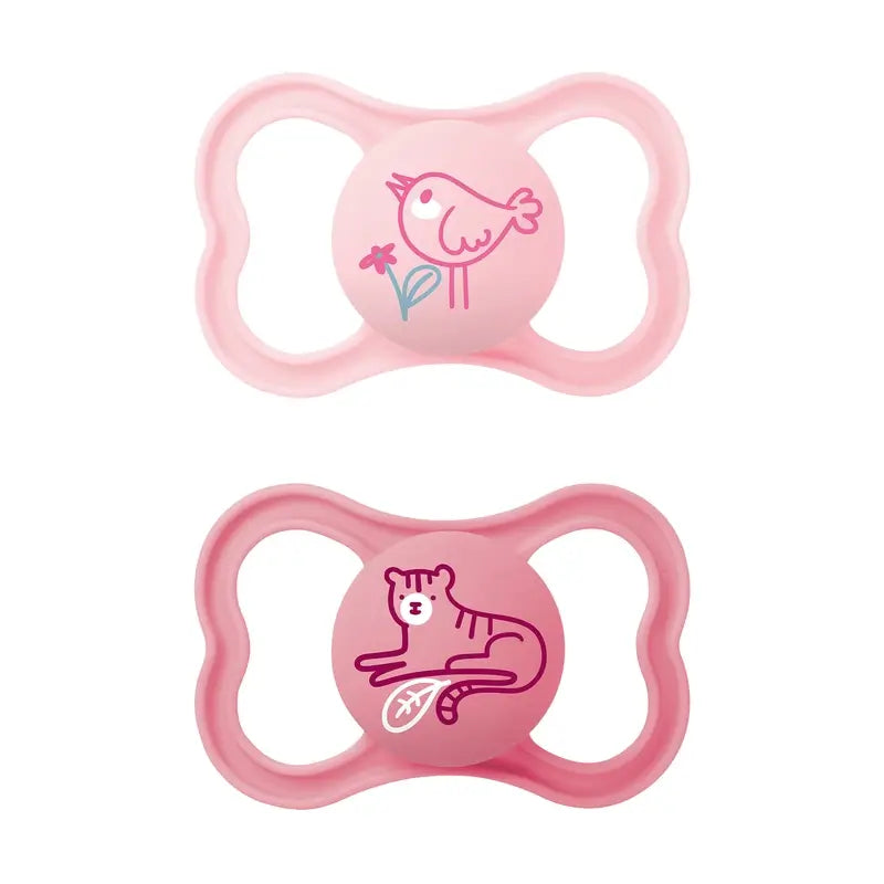 Mam Baby Schnuller Luft Silikon Rosa +16M, 2 Stück