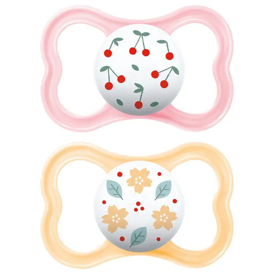 Mam Baby Schnuller Luft Silikon Rosa +16M, 2 Stück