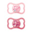 Mam Baby Schnuller Luft Silikon Schnuller Tier rosa +6M, 2 Einheiten
