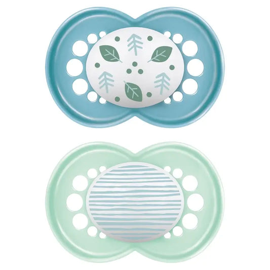 Mam Baby Original Silikon Schnuller Blau +6M, 2 Stück