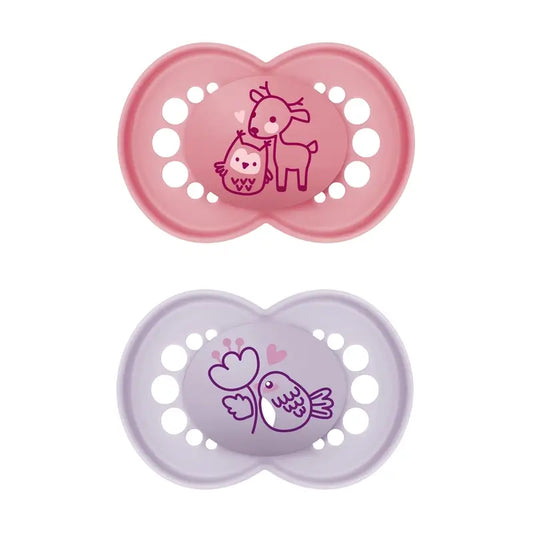 Mam Baby Original Silikon Schnuller Rosa +6M, 2 Stück