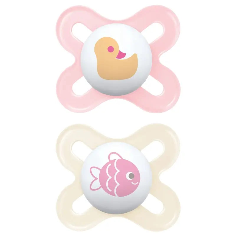 Mam Baby Schnuller Original Start Latex Rosa 0-2M, 2 Stück