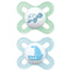Mam Baby Schnuller Original Start Silikon Blau 0-2M, 2 Stück