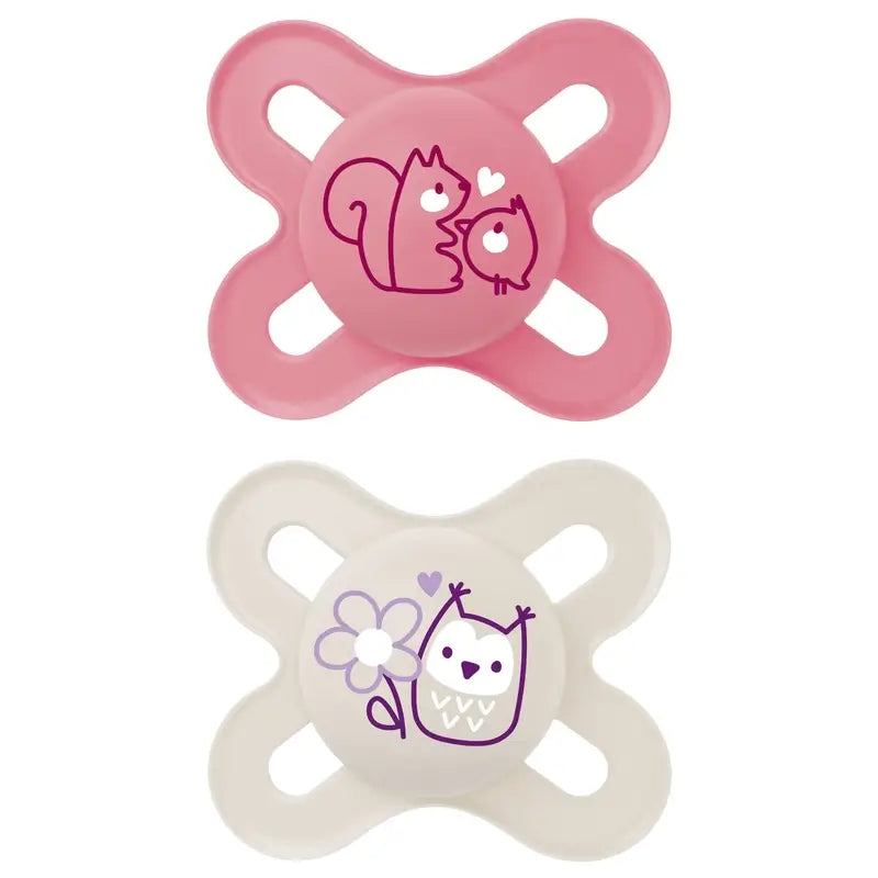 Mam Baby Schnuller Original Start Silikon Rosa 0-2M, 2 Stück