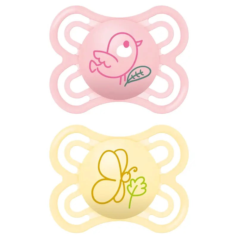 Mam Baby Schnuller Perfekt Silikon Rosa 2-6M, 2 Stück