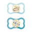 Mam Baby Schnuller Supreme Nacht Silikon blau +16M, 2 Einheiten