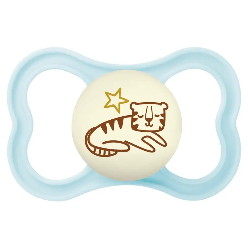 Mam Baby Schnuller Supreme Nacht Silikon Blau +16M