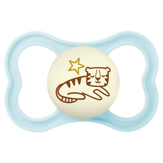 Mam Baby Schnuller Supreme Nacht Silikon Blau +16M