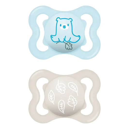 Mam Baby Supreme Silikon Schnuller Blau 2-6M, 2 Stück