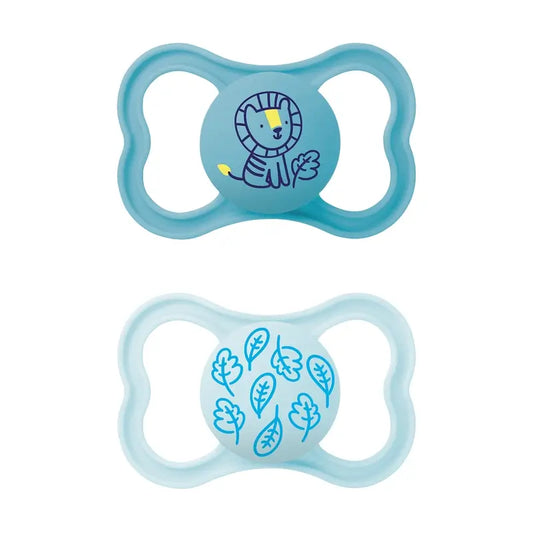 Mam Baby Supreme Silikon Schnuller Blau +6M, 2 Stück