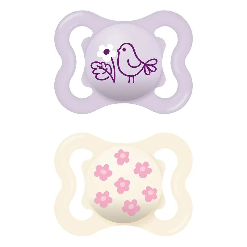 Mam Baby Supreme Silikon Schnuller Rosa 2-6M, 2 Stück