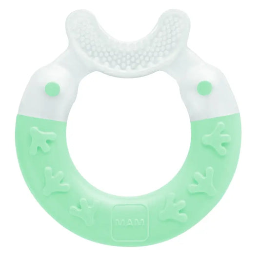 Mam Baby Beißring Bite & Brush Blau