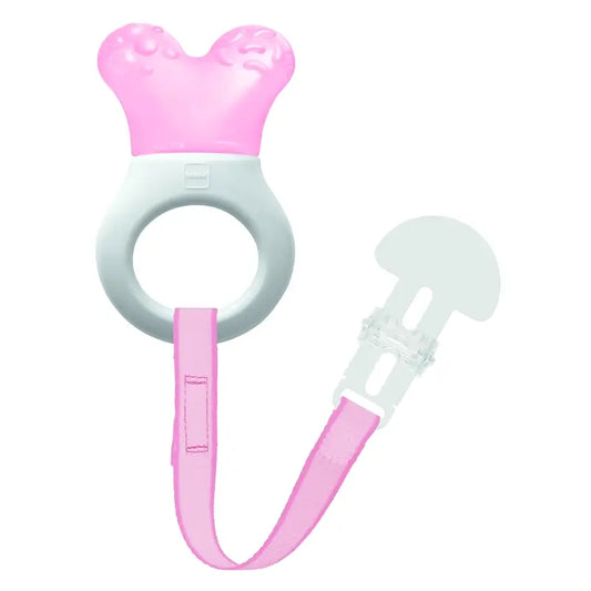 Mam Baby Beißring Mini Cooler & Clip Rosa